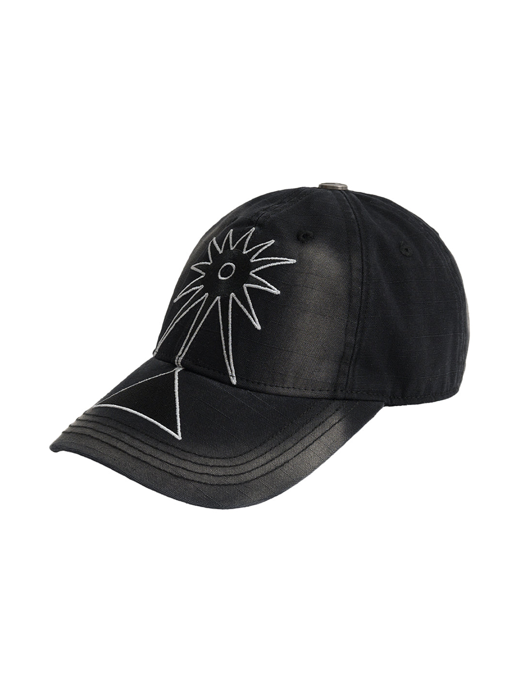 FLEAMARKET | Totem Heavy Washed Curve Brim Cap-Black - PSYLOS 1, FLEAMARKET | Totem Heavy Washed Curve Brim Cap-Black, Hats, FLEAMARKET, PSYLOS 1